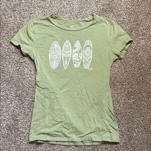 Roxy Green Graphic Tee